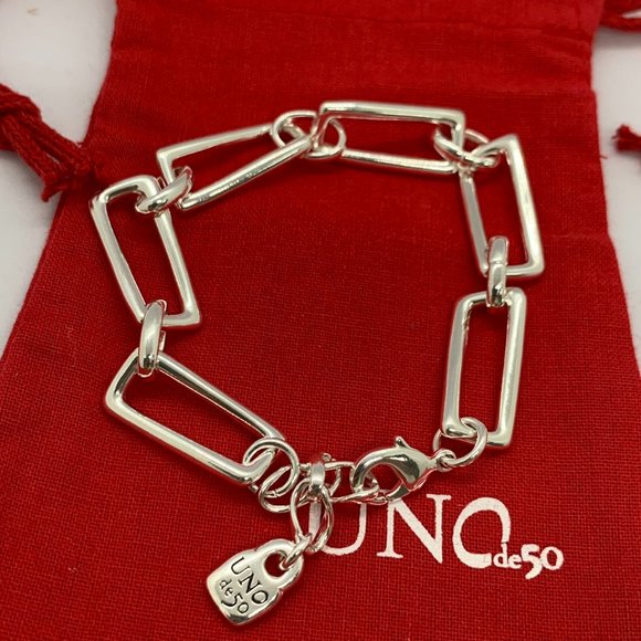 Uno de 50 Indestructible Bracelet GALAXY Silver-plated medium-sized - Picture 1 of 7